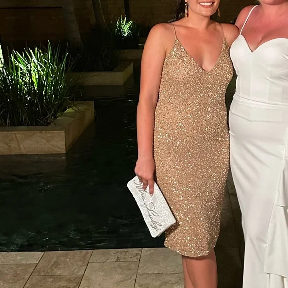 Retrofete | Dresses | Retrofete Nude Dress | Poshmark